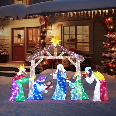  Crèche de Noël d'extérieur 5 pi