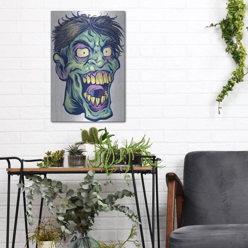 "Zombie Pattern Head 15" par Flyland Designs, H 16 po x l 12 po