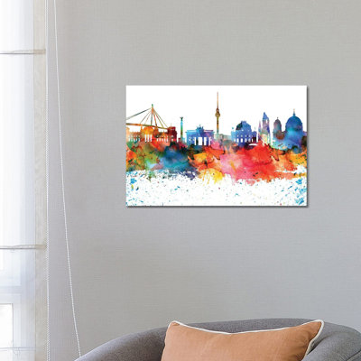 Berlin Skyline - Wrapped Canvas Painting