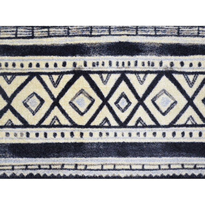 Tapis de sol lavable noir et gris Lawaun, L 20 po x L 27,5 po