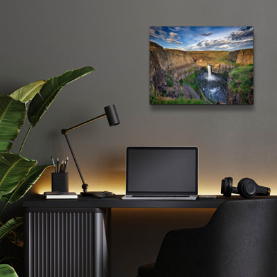 Latitude Run® 'Golden Hour At Palouse Falls' by Rick Berk Acrylic Glass Wall Art
