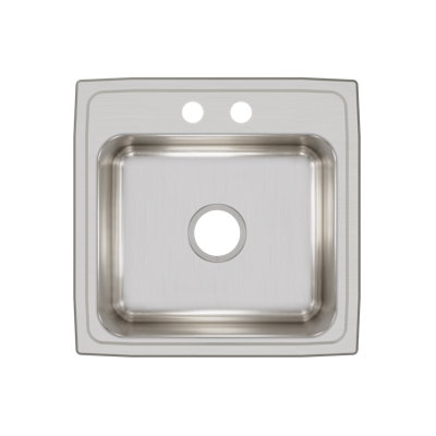 Évier de cuisine à montage sur plan L 19,5 po x l 19 po Lustertone