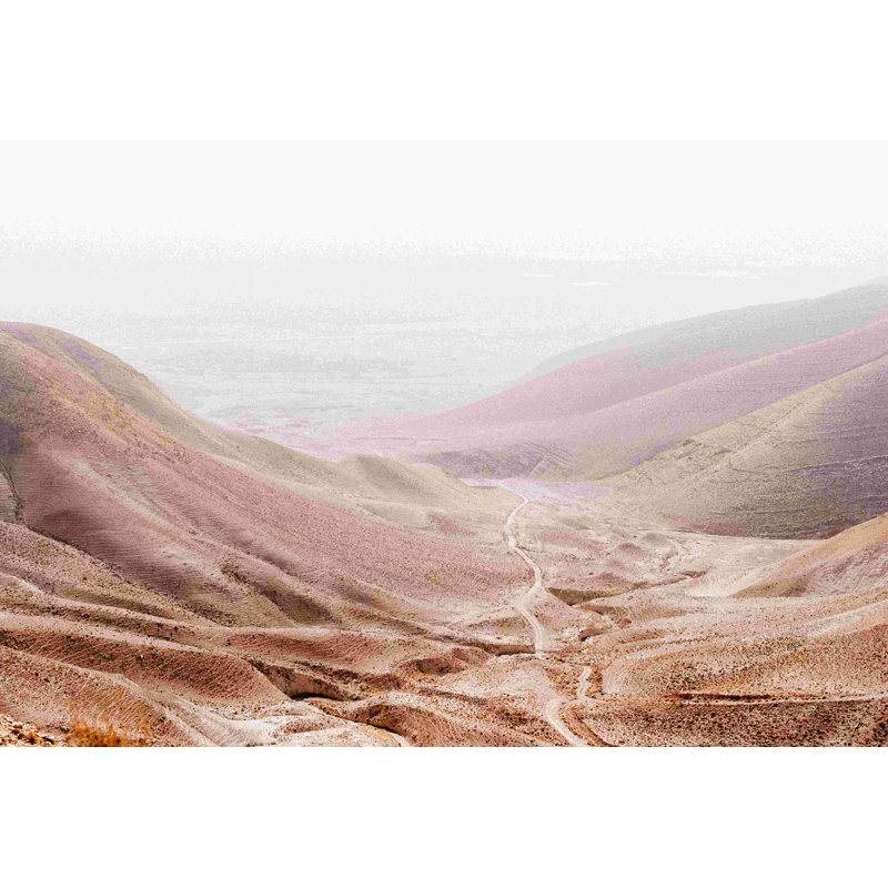 Paysage désertique, H 8 po x l 12 po