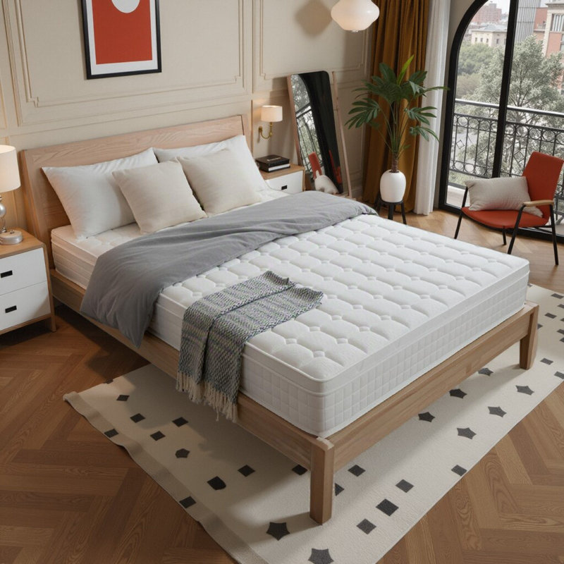 Matelas hybride de 10 po DreamCraft - Gel rafraîchissant et ressorts ensachés pour une isolation et un soutien ultimes des mouvements