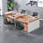 Sydonia Rectangle 4 Person Partition Desk with Cable Management