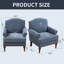 Fauteuil d'appoint, fauteuil à garniture cloutée, fauteuil club, fauteuil de salon-610531927