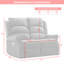 Constantino 2 Seater Electric Reclining Loveseat-735695592