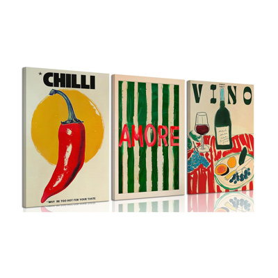 3 Piece Wrapped Canvas Print