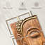 Bouddha en bois sculpté 3 pièces-92829582
