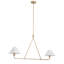Luminaire suspendu 2 lumières en fer blanc-1537817892