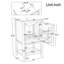  Meuble-lavabo simple 20 po avec plateau en céramique Basey-373784239