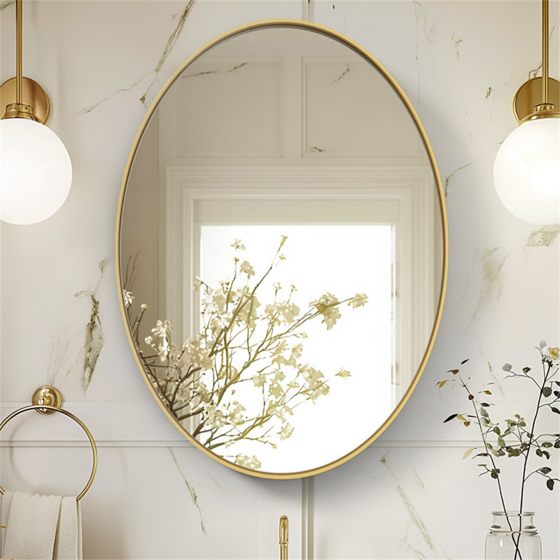 Heswall Metal Flat Wall Mirror