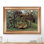"Le lion affamé se jette sur une antilope" par Henri Rousseau, taille de l'encadrement: 26 x 36 pouces, taille de l'image: 20 x 30 pouces, reproductions d'art classiques du cadre doré The World, art mural pour la décoration intérieure