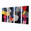 «Organic Colorful Delights II», art mural abstrait, toile 4 pièces-623950359