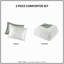 Couette shaggy 2 pièces en microfibre imitation duvet, verte et blanche, taille Twin/Twin XL
