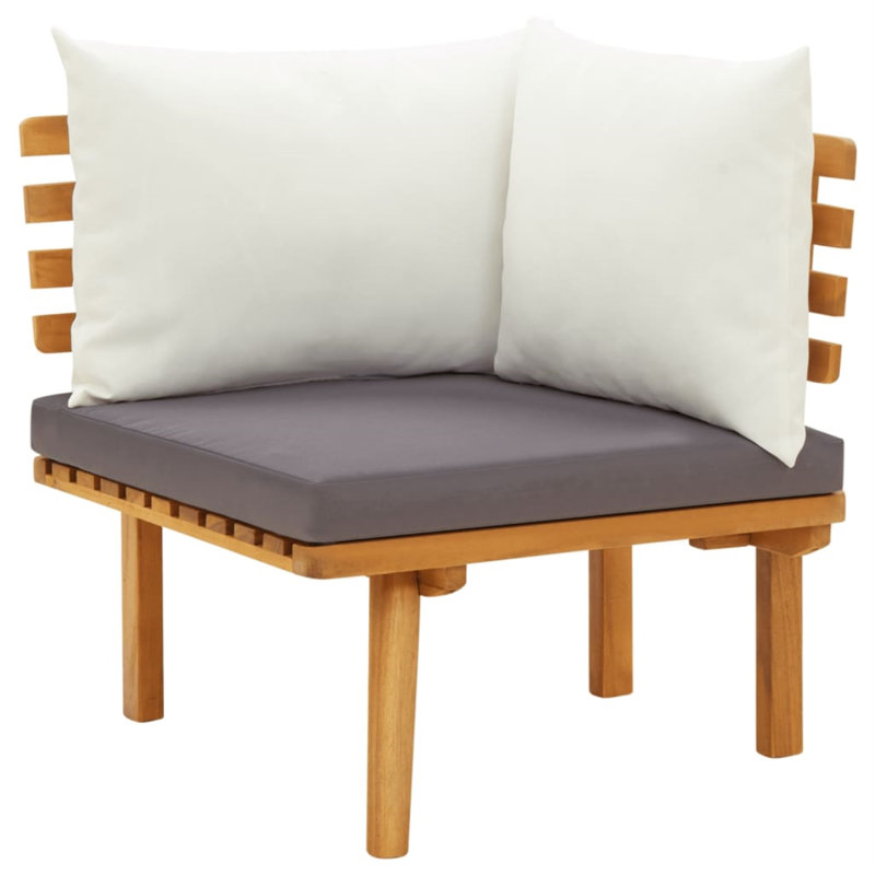 Canapé modulaire d'extérieur réversible avec coussins 21,3 po Lexii