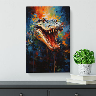 Alligator Modern - Wrapped Canvas Print