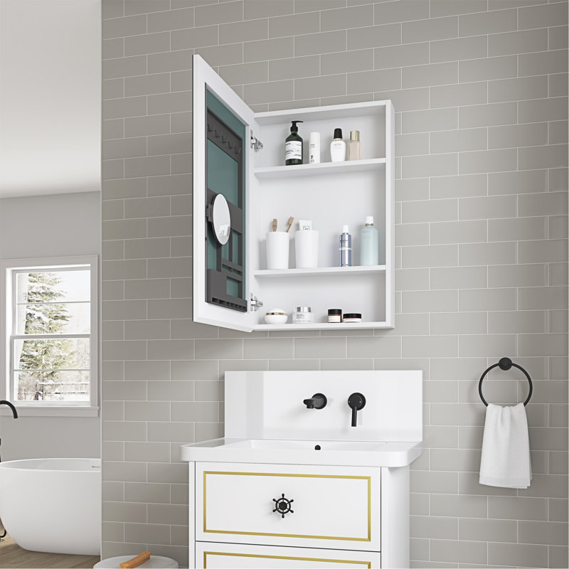 Armoire de salle de bain polyvalente avec plusieurs options de rangement et un design élégant
