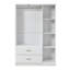 3 Door Manufactured Wood Wardrobe