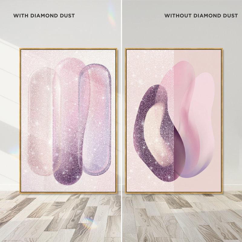 Berry Love Set Set by Oliver Gal, 110"H x 74"W, Gold Floater Frame