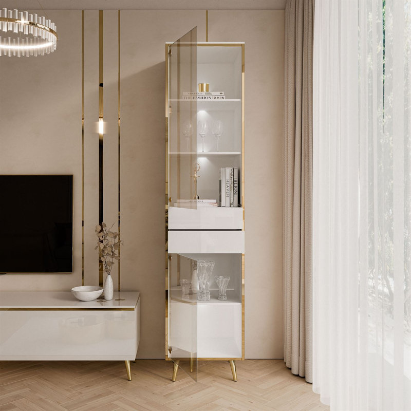 Aurora Display with LED Lighting, White