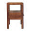 Table de chevet en bois The Caldera, brun, 1 tiroir et 1 tablette