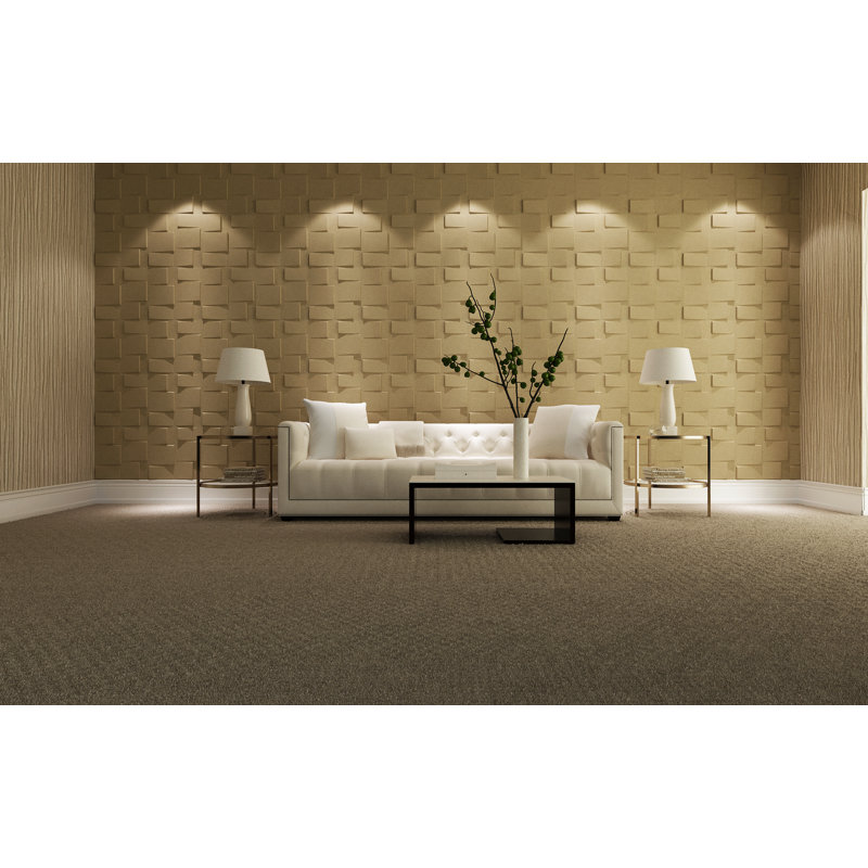 Trautman 50.04cm x 50.04cm Wood Tile in White