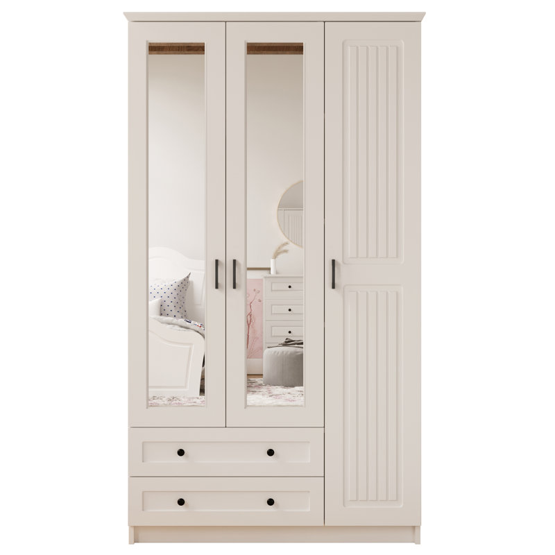 Anneelizabeth 3 Door Manufactured Wood Wardrobe