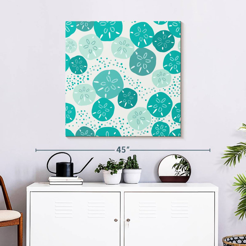 Brampt Turquoise Sand Dollars, 30'' H x 30'' W