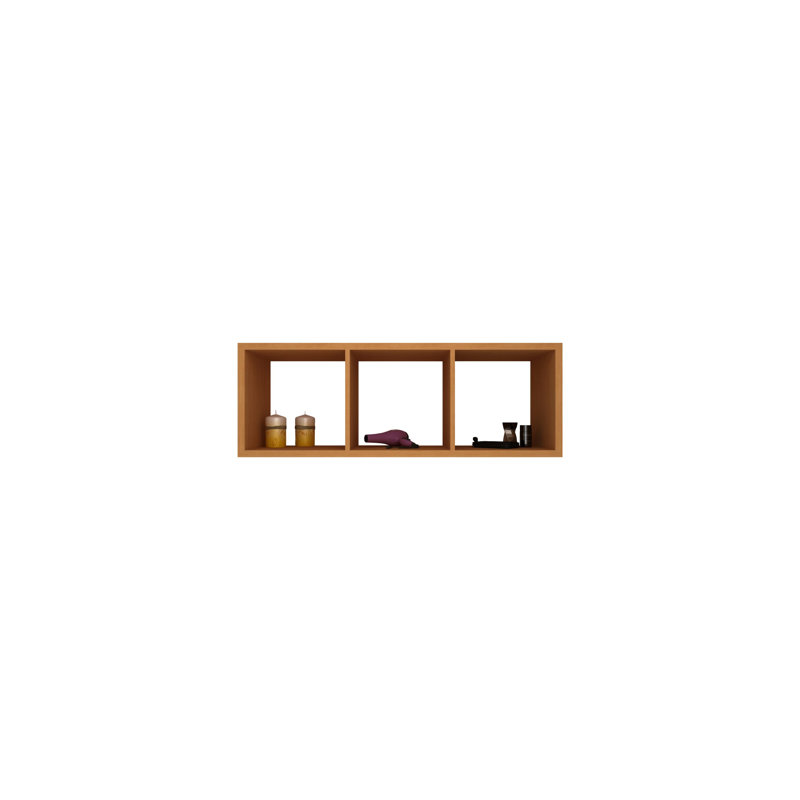 Joesphine Square Cube Shelf, Brown