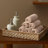 6-Piece 100% Cotton Quick Dry Diagonal Ribbed 6Pcs Towel Set, Beige