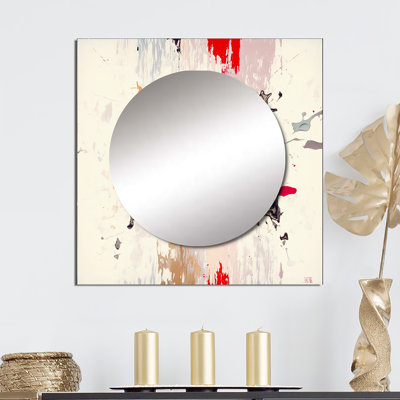 Koamalu - Abstract Painting Square Mirror Wall Art For Bathroom