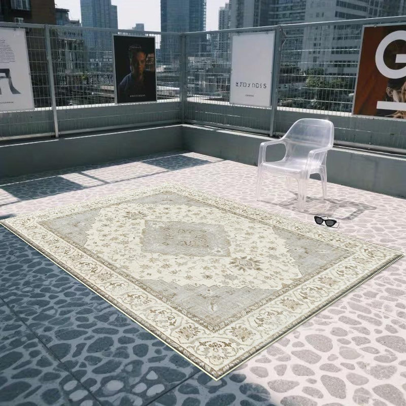 Moroccan Pattern Area Rug, Soft And Lightweight, Suitable For All Seasons, Easy To Maintain And Easy To Clean, Machine Washable Carpet Floor Mat, Suitable For Living Room, Bedroom, Dining Room, Balcony, Patio, Room Decor, Home Decor, Outdoor Decor