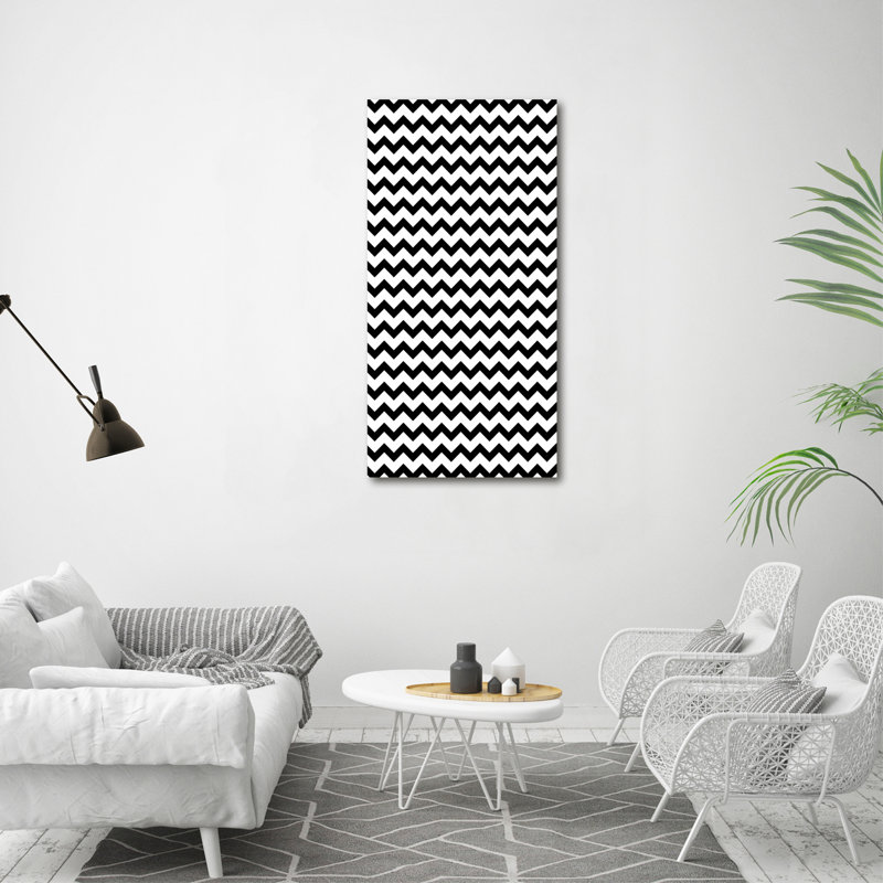 Zigzags - Wrapped Canvas Print