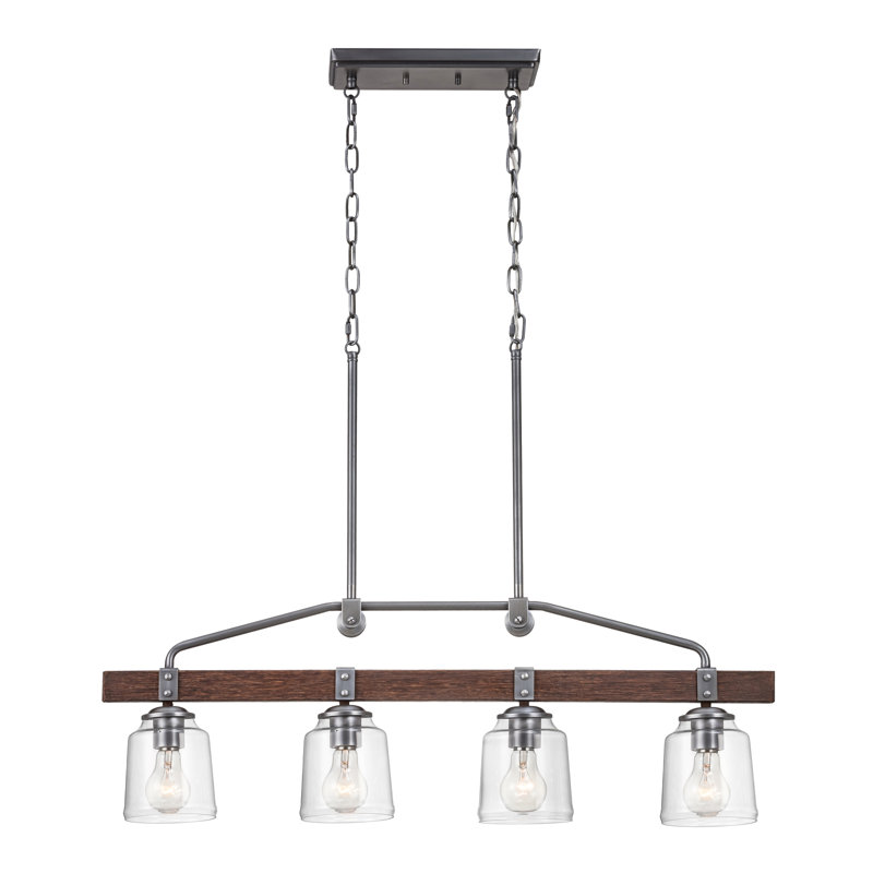 Lustre linéaire à 4 lumières Barn