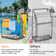Pool Towel Rack,Outdoor Pool Storage Rack With Rattan Base And 5 Towel Bars,Pool Float Storage With Compartments, Store Buoys, Pool Floats, Swimming Rings, Suitable For Outdoor/Indoor