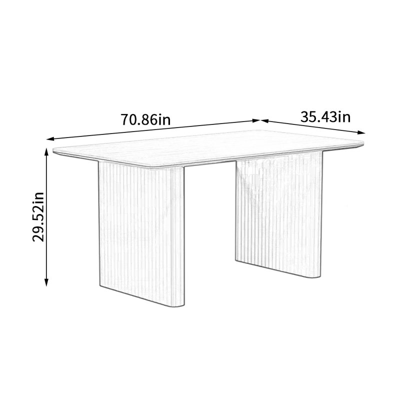Beecher, 29.52"H x 70.86"L x 35.43"W