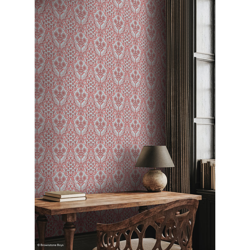 Papier peint auto-adhésif Brownstone, Rouge