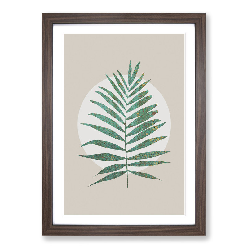 Botanical Fern - Framed Print, Walnut, 90cm H x 65cm W x 2cm D