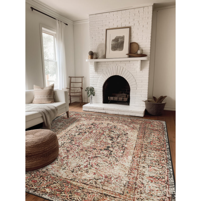 Marichal Premium EnduraStran Nylon Distressed Area Rug, Rectangle 7'8" x 10'9"