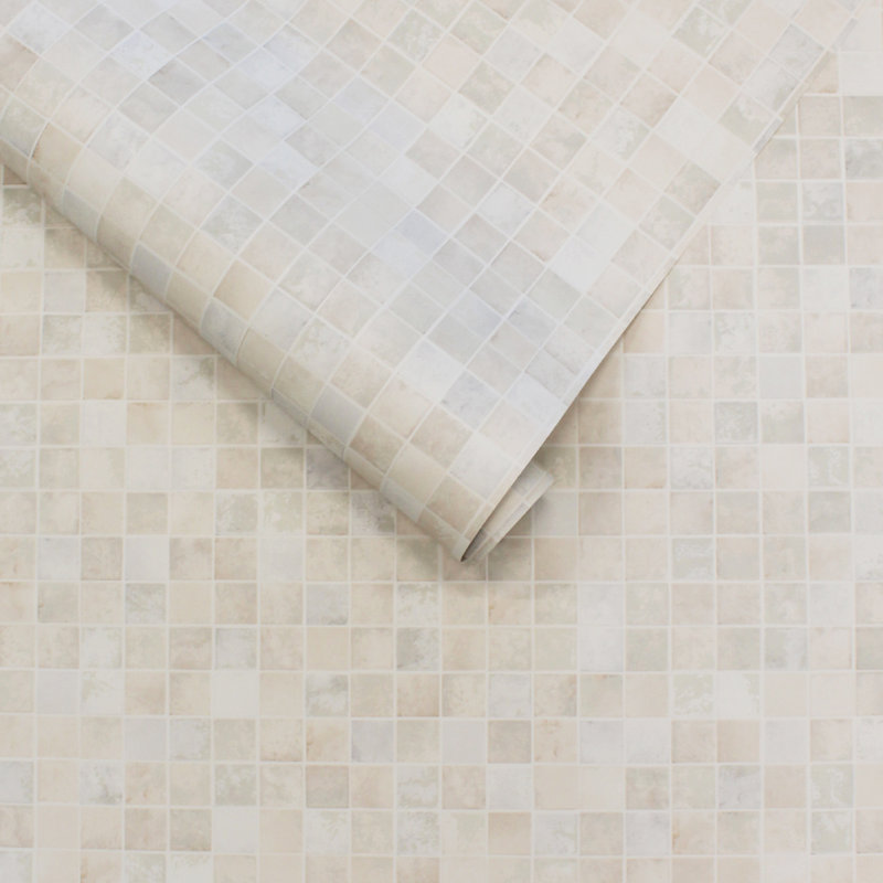 Papier peint adhésif mosaïque, Neutre