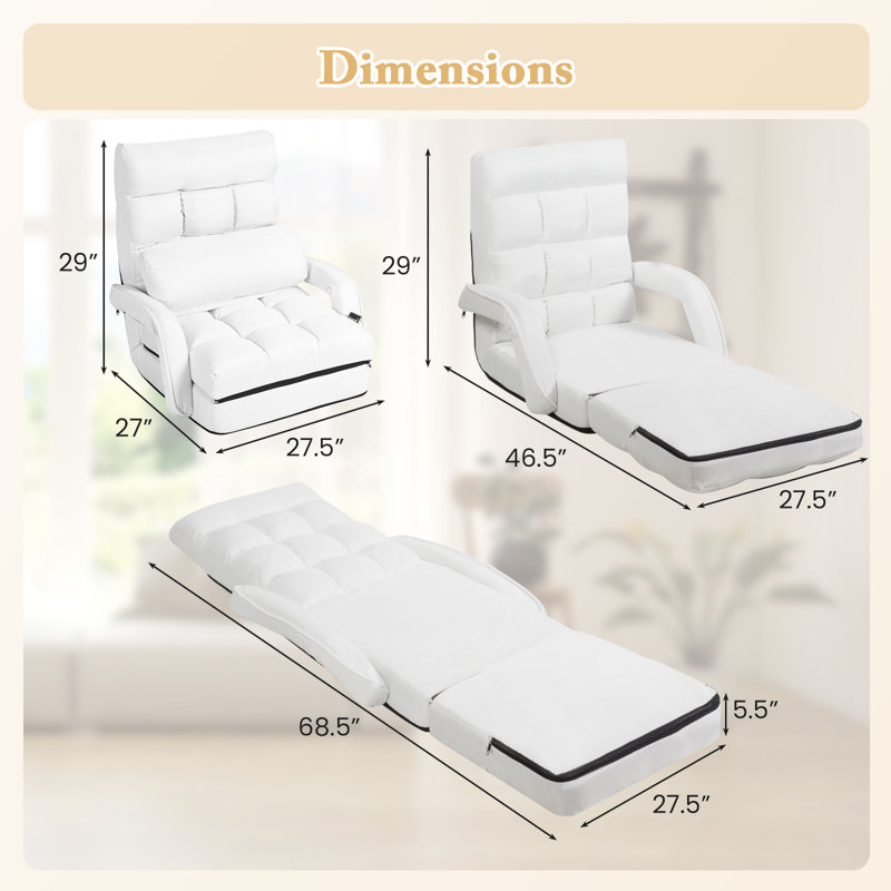 Fauteuil de jeu inclinable Trule, Blanc