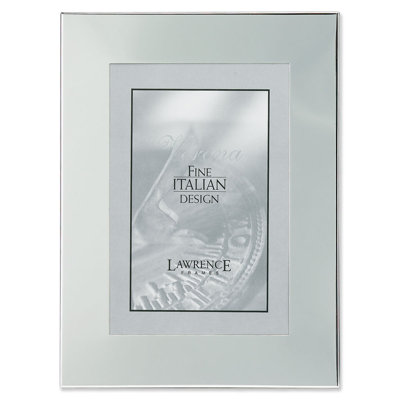 Silver Metal Beveled Picture Frame