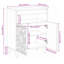 Solid Wood Rectangle Accent Cabinet