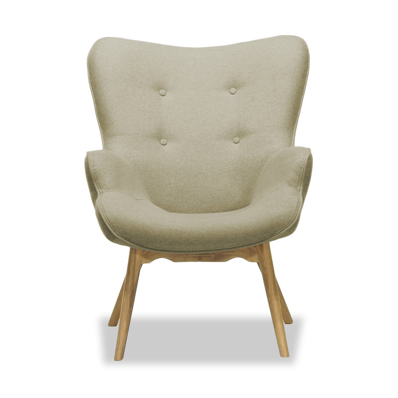 Rockwell Upholstered Accent Chair, Beige