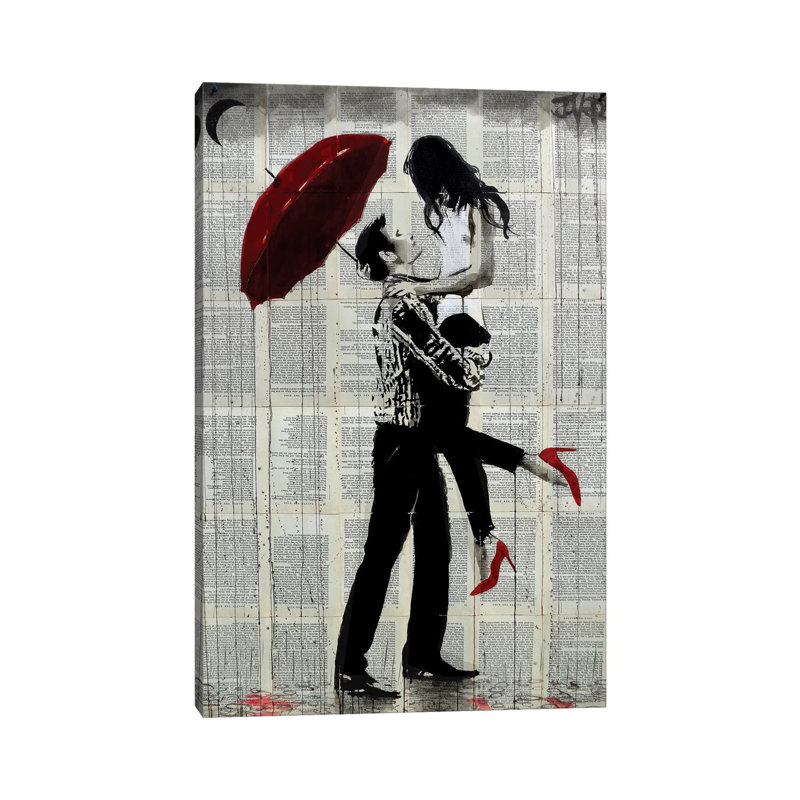 Love Rain by Loui Jover - Wrapped Canvas Print, 101.6 cm H x 66.04 cm W x 3.175 cm D