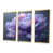 Toile avec cadre flottant or