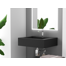 Pyramid 24" Wall-Mounted Modern Bathroom Sink with Ramp Basin