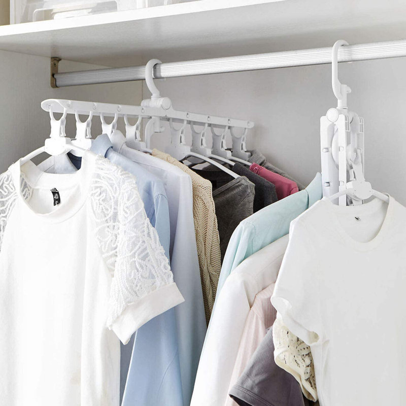 Kingsview Plastic Non-Slip Multi-Layer Hanger for Suit/Coat, Grey