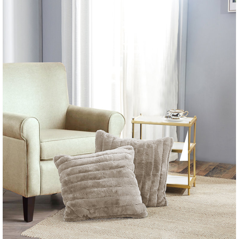 Supermink Square Euro Pillow Cover, Pure Cashmere